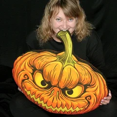 подушка Хеллоуин-Тыква_50х65